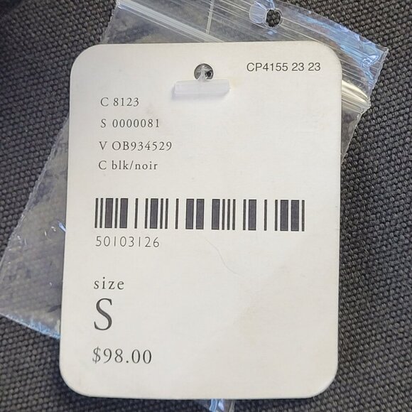 NWT Free people Margate Pleated Trousers Black noir size S - Picture 9 of 14